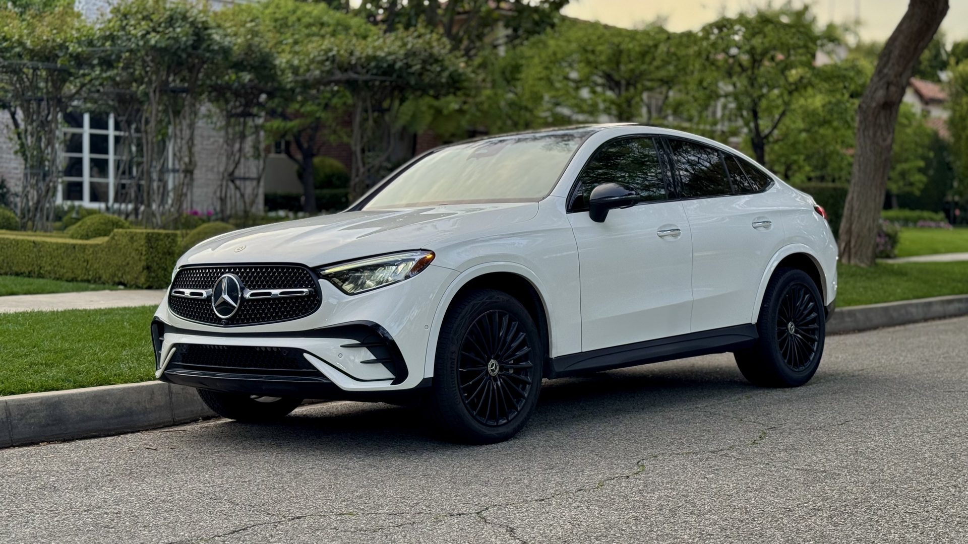 Mercedes GLC AMG Package White rental Los Angeles