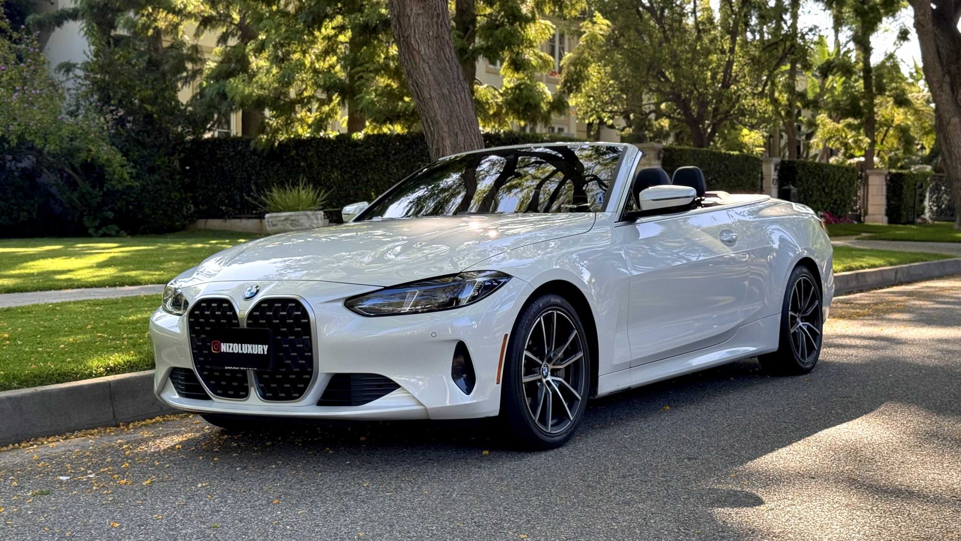BMW 4 Convertible White rental Los Angeles