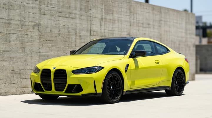 Yellow BMW M4