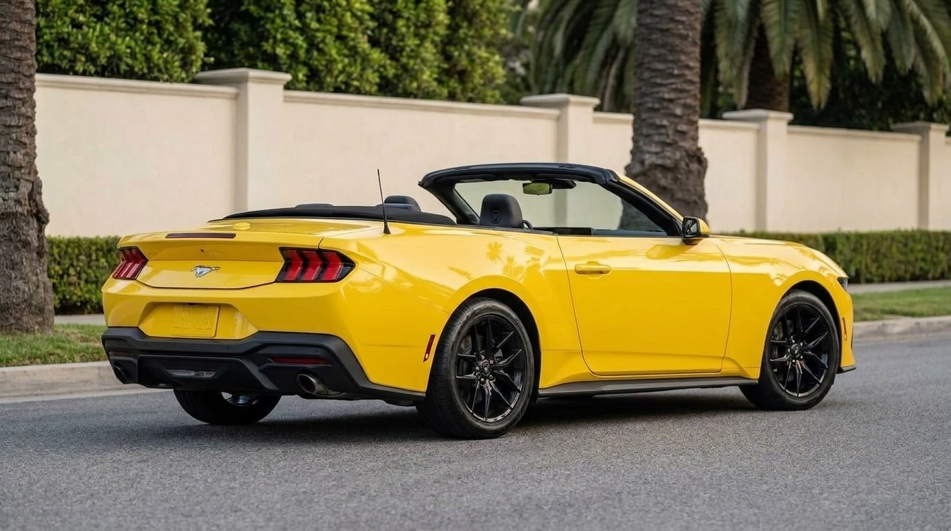 Yellow Ford Mustang, photo 2 of 2