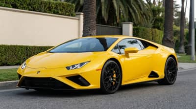Lamborghini Huracan Evo Yellow rental in Los Angeles