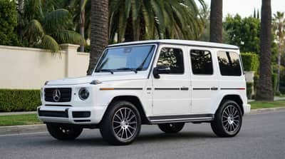 Mercedes G-Wagon White rental in Los Angeles