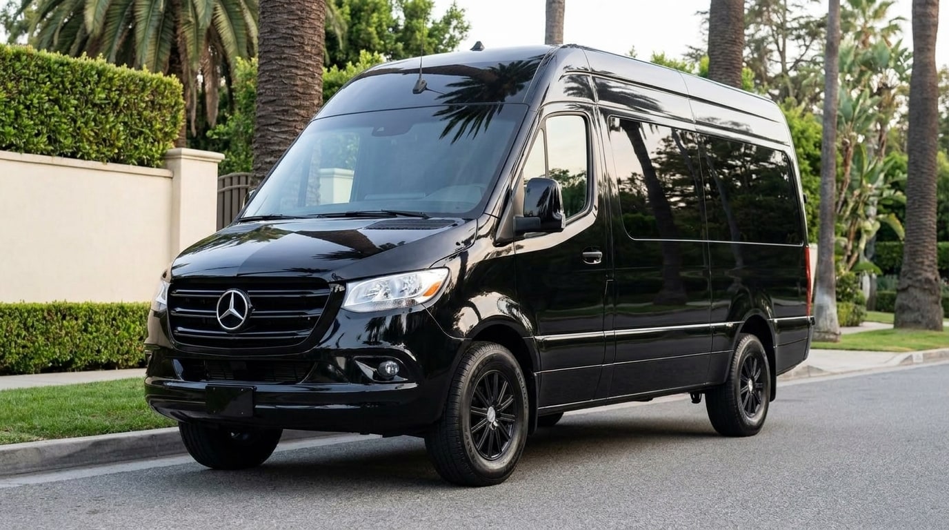 Black Mercedes Sprinter, photo 1 of 8