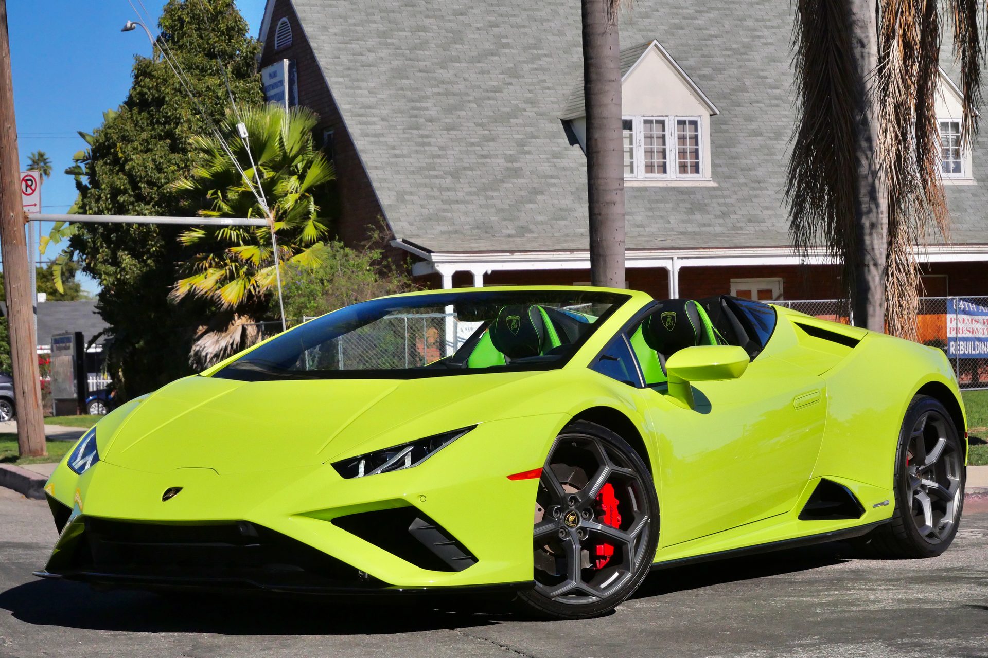 Lamborghini Huracan Evo Spider rental Los Angeles
