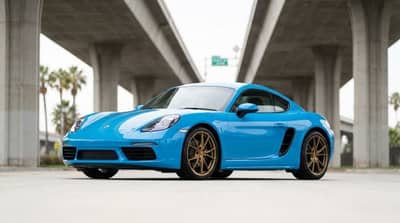 Porsche 718 Cayman Blue rental in Los Angeles