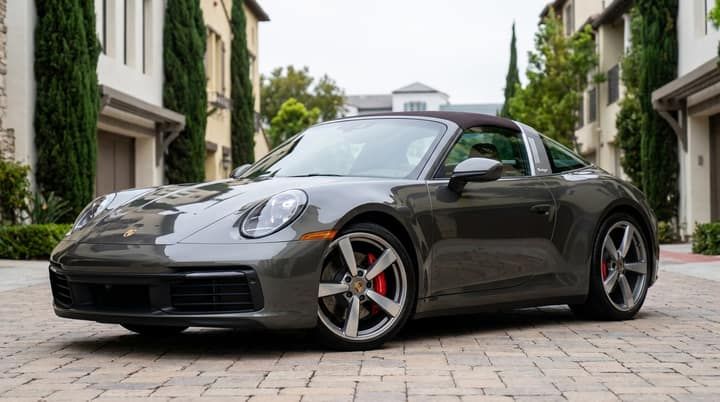 Grey Porsche 911 Targa
